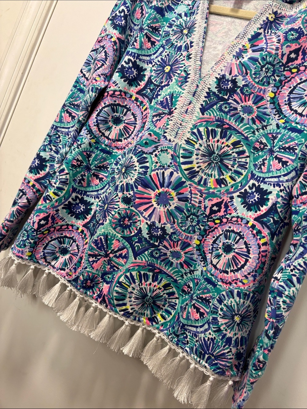 LILLY PULITZER HARMON POPOVER MULTI THE SWIN! - Picture 4 of 8